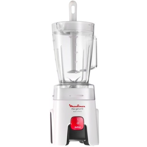 Moulinex Blender 1.5 Liter with Grinder and Grater, 500 Watt, White