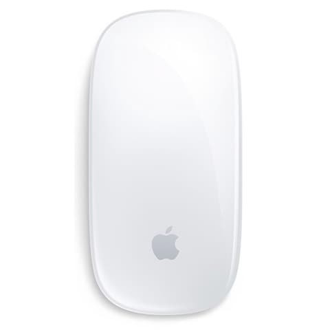 Apple Magic Mouse 2 لاسلكي وقابل لإعادة الشحن وبلوتوث ومتعدد اللمس - فضي