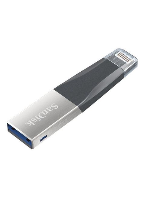SanDisk iXpand Mini Flash Drive for iPhone and iPad 64GB, Black/Silver