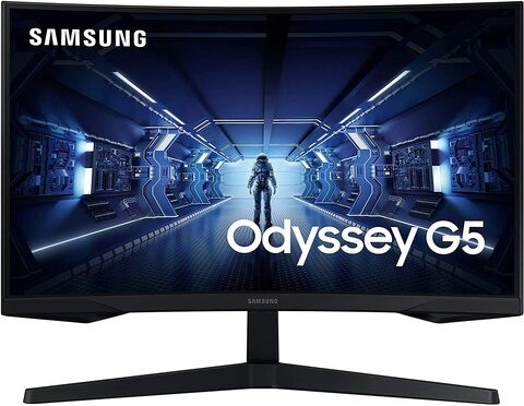 Samsung Odyssey Gaming Monitor 27 Inch, G5, 1000R, 1ms - 144Hz, LC27G55