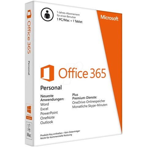 MICROSOFT OFF365 PERSONAL 1 USER