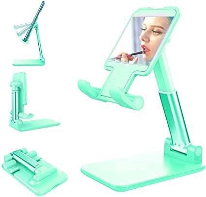 Mobile Phone Stand and Tablet Stand with Fodable(Blue Color)