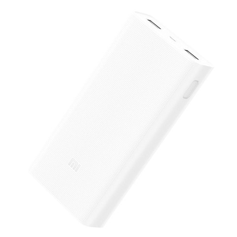 Xiaomi Mi 20000 mAh Power Bank 2C Type C [Dual Output, QC3.0, Fast Charging, Premium Quality Battery] - for Smartphones, Laptop [MacBook, Mi Notebook, Nintendo Switch, Dell XPS 13, ThinkPad] - White