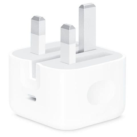 Apple 20W 2 Inch USB-C Power Adapter (MHJF3ZE/A) - White