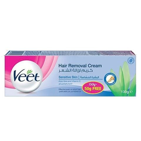 Veet Hair Removal Cream For Sensitive Skin 150gm + 50gm Free