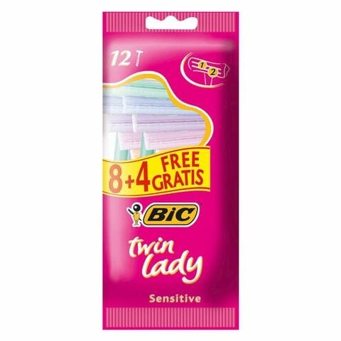 Bic Double Pack For Sensitive Ladies 12 Pieces