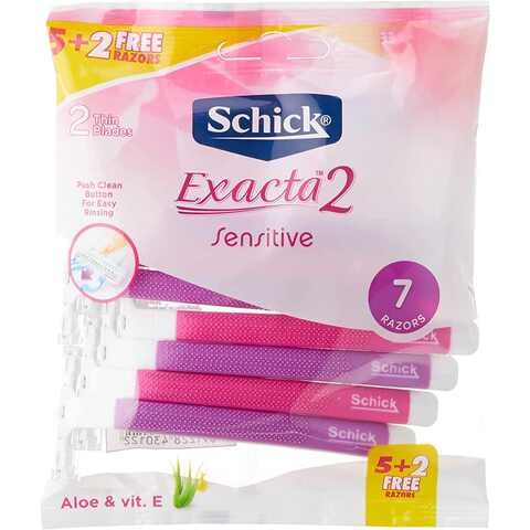 SCHICK EXACTA II WOMEN PINK 5 + 2