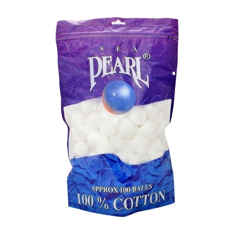 Pack of 100 sea pearl cotton balls