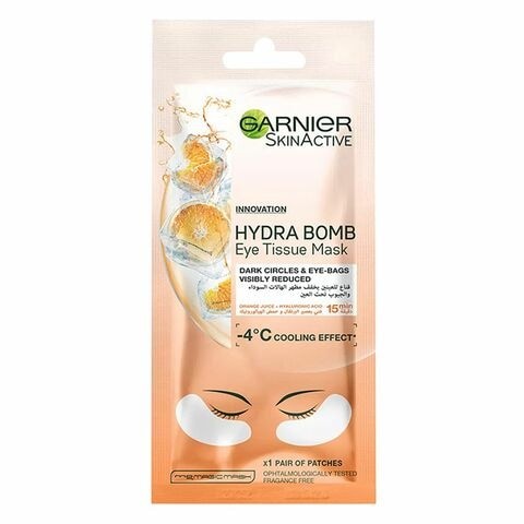 Garnier SkinActive Orange Juice Anti Dark Circles Hydrating Eye Mask 6 gm