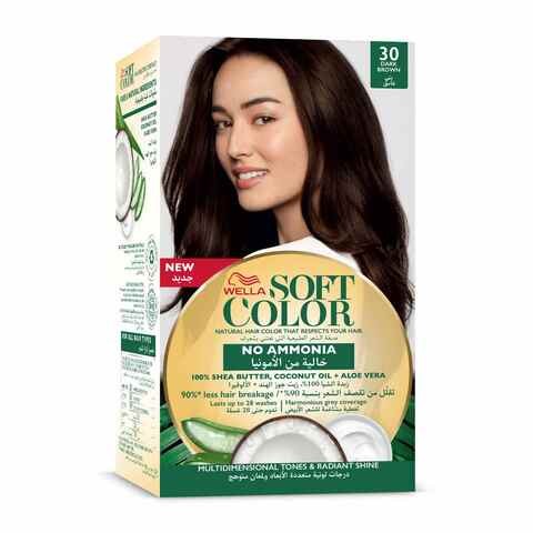 Wella Soft Color Hair Color Kit 30 Dark Brown