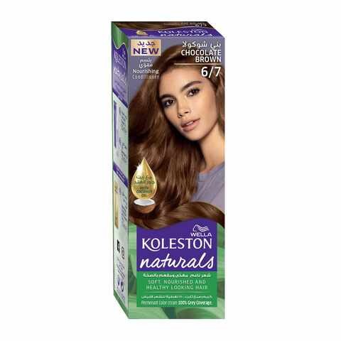 Wella Koleston Naturals Semi-Chocolate Brown 6/7 . Dye Kit