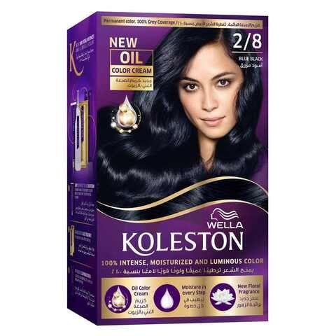 Wella Koleston Permanent Hair Dye Kit 2/8 Blue Black