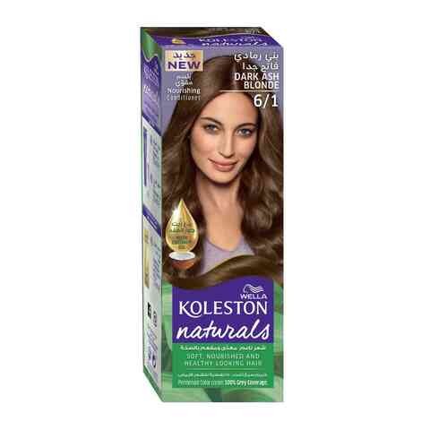 Wella Koleston Naturals Kit 6/1 Dark Ash Blonde Hair Color