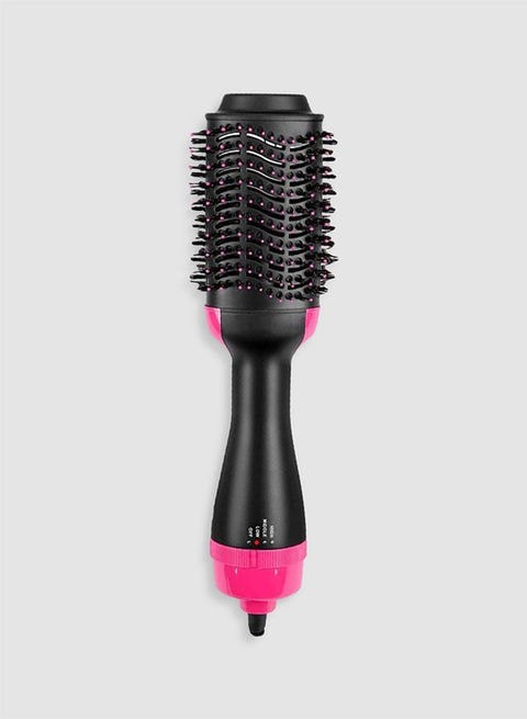 2-in-1 Hair Dryer And Volumizing Brush Black/Pink