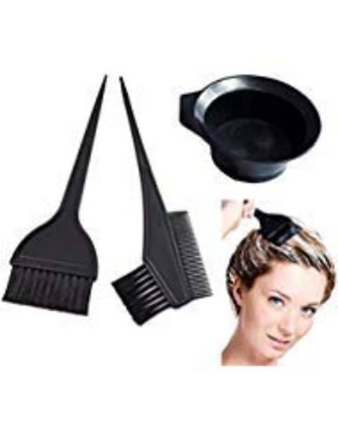 Cottonfly 3 Pieces Hair Dye Set for Professional Hair Coloring - Dye Brush & Comb / Mixing Bowl / Tint Tool