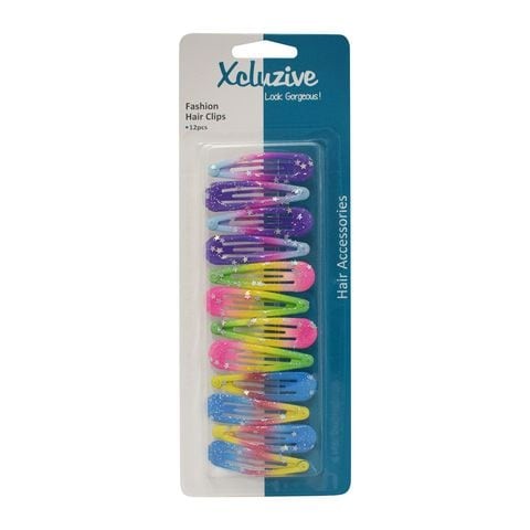 X-Close Hair Clips 12 Pieces