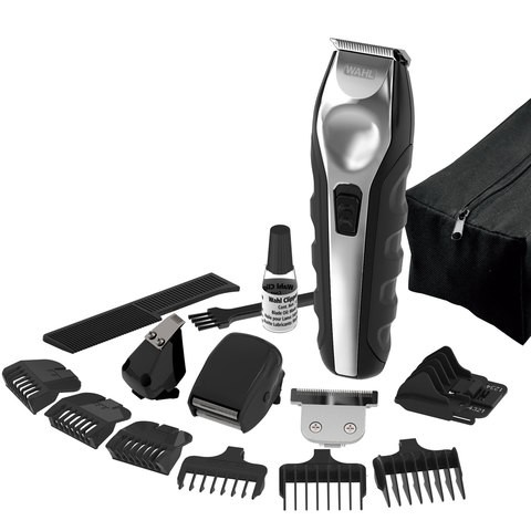 Wahl 9888-1227 All-in-One Lithium-Ion Sport Ergo Grooming Kit & Steel/Black