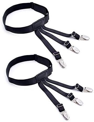 NewSense Men's Adjustable Shirt Suspenders Keep Laces