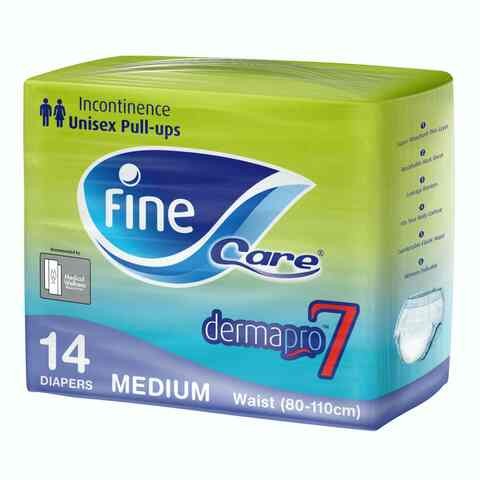 Fine Care Diapers for Unisex , 14 Pieces