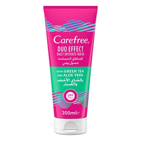 Carefree daily wash green tea and aloe vera 200 ml