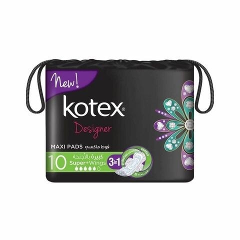 Kotex Large Sanitary Pads With Wings x 10