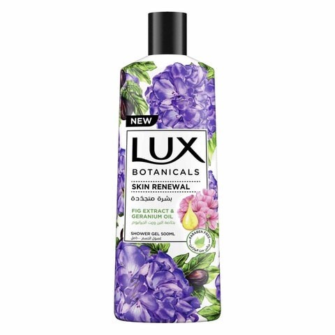 Luxe Botanicals Renewing Fragrant Body Wash With Fig Extract & Geranium Oil 500ml