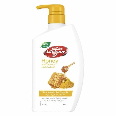 Lifebuoy anti-bacterial body wash with honey and turmeric 500ml