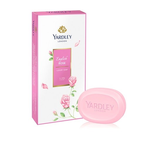 Yardley English Rose Luxury Soap 100g x Pack of 3