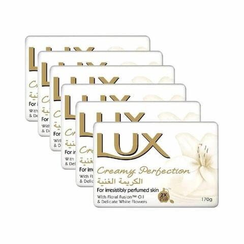 Lux Creamy Beauty Soap 170gm x Pack of 6