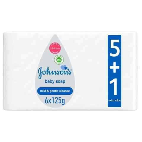 صابون للأطفال 125 جرام × عبوة من 6 قطع من جونسون