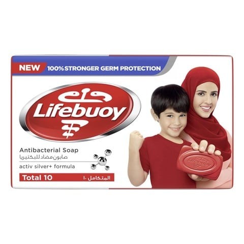 Lifebuoy Total Anti-Bacterial Soap 125 g x 10