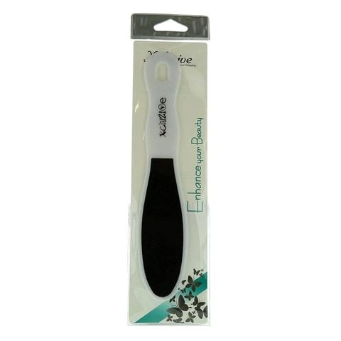 X Closed Pedicure File - White and Black