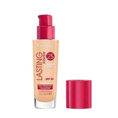 Rimmel Lasting Finish 25 Hour Foundation with Comfort Serum, SPF 20, 200 Soft Beige, 30 ml