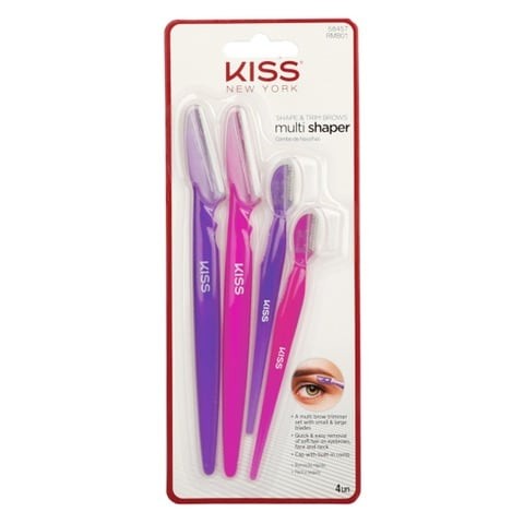 Kiss Eyebrow Shaping and Trimming Tool - Blue and Violet