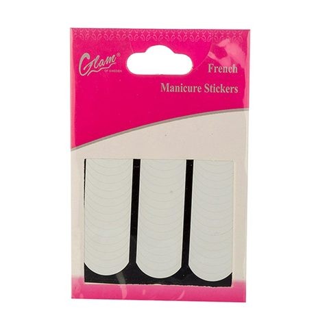 Glam of Sweden Nail Polish Stickers - White