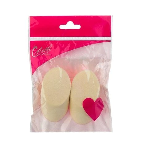 Glam of Sweden Makeup Sponge - Beige, 2 Pieces