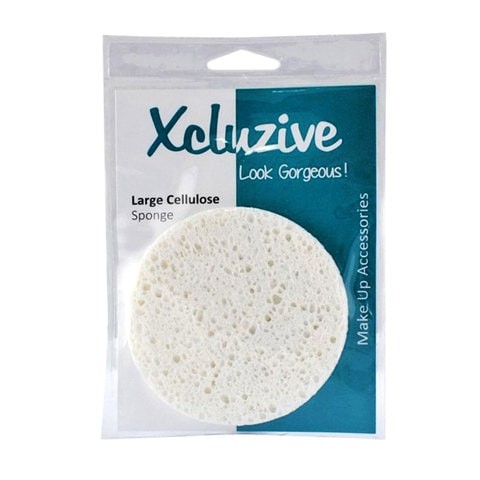 X Closer Large Cellulose Sponge - White, 10 cm