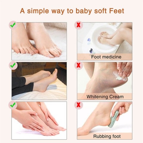 Pack Of 5 cucumber Exfoliating Foot Peel Mask