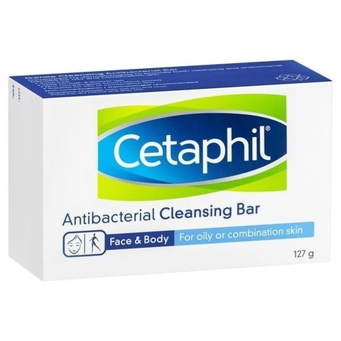 Cetaphil Gentle Anti-Bacterial Cleansing Soap Bar, 127g