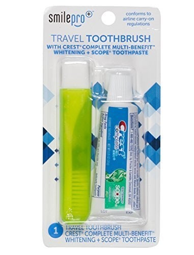 2-Pack : Dental Source Travel Toothbrush and Crest Toothpaste Kit, 2-pack