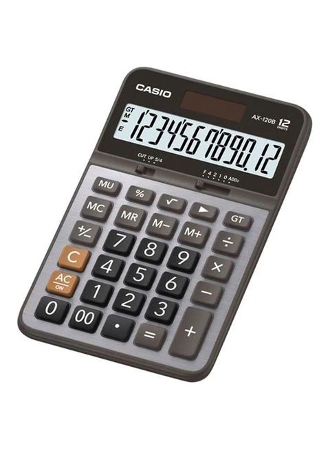 Casio Basic 12 Digit Calculator - Value Series Grey/Black