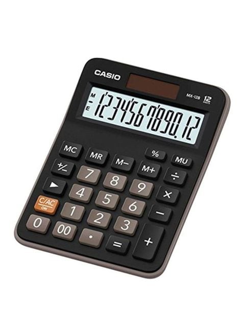 Casio Electronic Calculator, Black/White