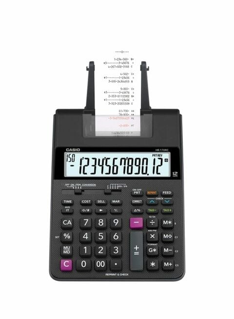 Casio Mini Print Calculator Black/Grey