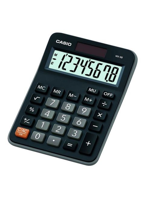 Casio Basic 8-Digit Calculator, Black