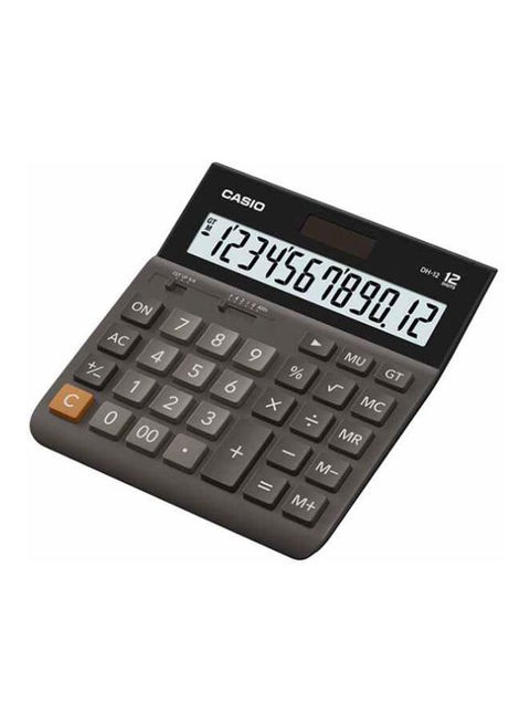 Casio 12 desk calculator, black color