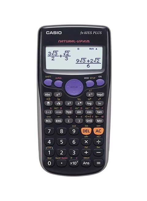 Casio Fx 82ES Plus Compact Scientific Calculator, Black