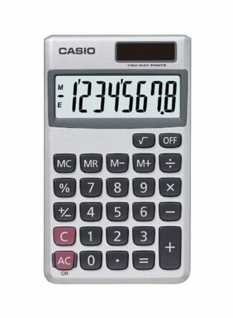 Casio Solar Standard Calculator Grey/Black