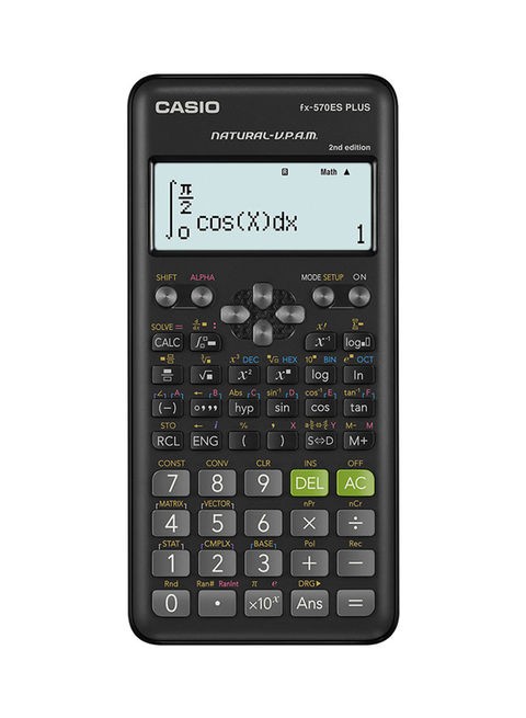 Casio Fx -570Es Plus Calculator 2nd Edition, Black