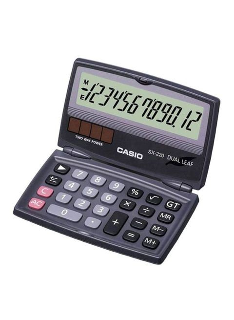 Casio Practical Calculator, 12 Digits, Black