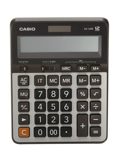 كاسيو - آلة حاسبة قياسية ، 12 رقم ، أسود